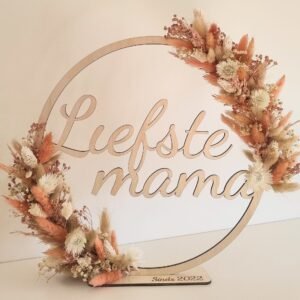 gepersonaliseerde droogbloemenring