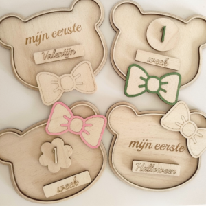 mijlpaalkaartjes set beertje